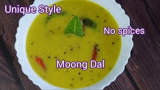 Unique Recipe - Moong Dal with Lemon Leaves - No Spices, Onion, Garlic, Tomato - Subhra's lifestyle