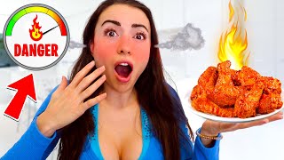 Eating ONLY *SPICY* Food for 24 HOURS Challenge!