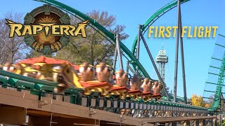 Rapterra's First Flight - New Kings Dominion 2025 World’s Tallest \u0026 Longest Launched Wing Coaster