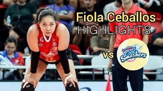 Fiola Ceballos Highlights vs Creamline | PVLRC 2024