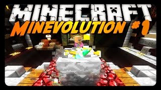 Minecraft MINEVOLUTION #1 - WELL THIS IS NEW!!