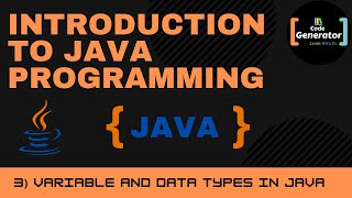 what are the variables and data types in java | Java tutorial for beginners | #3