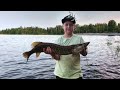 pike fishing in northern sweden gäddfiske i norra sverige