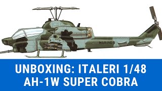 Italeri 1/48 AH-1W Super Cobra Unboxing