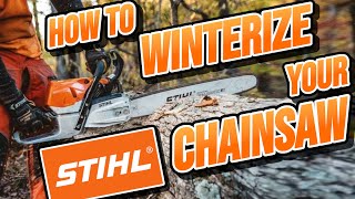 How to Winterize Your STIHL Chainsaw + Tips & Tricks.