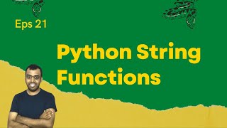 Python String Functions Part -1 #21 #LingarajTechhub
