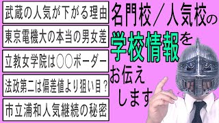 [中学受験]No.363「地域別/名門校/人気校」学校情報・校風・入試予測その３ [大手塾の裏情報]