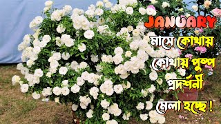 January মাসে কোথায় কোথায় পুষ্প প্রদর্শনী মেলা হচ্ছে !  Annual Flower Show at West Bengal 2025