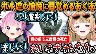 【#ホロARK】ポルカの初めての恐竜入手を手伝うも、不慮の事故で何度も死んでしまうポルカを見てポル虐の愉悦に目覚めるあくあｗ【ホロライブ/湊あくあ/尾丸ポルカ/切り抜き】