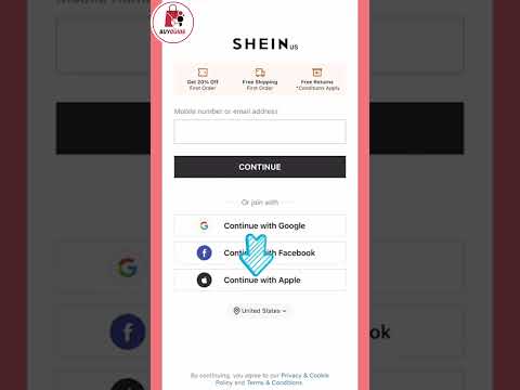 Cómo REGISTRARSE o INICIAR SESIÓN en la aplicación SHEIN #shein #fashionapp#buyonline