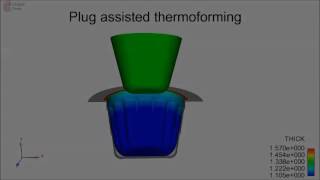 Plug Assisted Thermoforming with MSC.Dytran by MG technical solutions (www.mgts.nl)