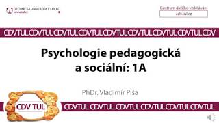 Psychologie pedagogická a sociální 01