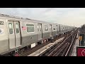 nyc subway hd 60fps bombardier r179 10 car test train 3010 3019 passing 80th street 12 21 16