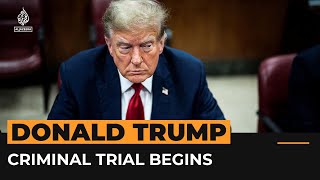 Donald Trump attends first day of ‘hush money’ criminal trial | Al Jazeera Newsfeed