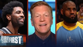 Lakers fans react to missing out on Kyrie after he sticks with the Nets | NBA | FIRST THINGS FIRST