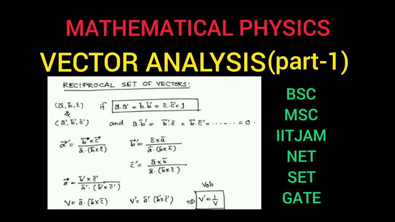 VECTOR ANALYSIS (Part-1): MATH METHOD - YouTube