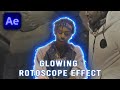 How To Create a GLOWING ROTOSCOPE effect | After Effects