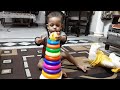 Baby Perfection In Stacking Ring Toys 😘😍🤩❤👌 Teddy Rings Age 12 months Smart Baby Video Cute Anvay