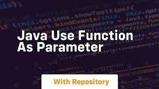 java use function as parameter