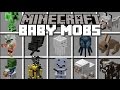 Minecraft BABY MOBS MOD / CREATE A BABY FARM AND WATCH THEM GROW!! Minecraft