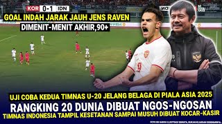 🔴 PERTAHANAN KELAS EROPA!! Hasil Uji Coba Kedua TIMNAS INDONESIA U-20 Jelang Berlaga Piala Asia 2025