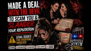 MADE A DEAL WITH THE DEVIL TO SCAM AND SLANDER YOUR REPUTATION! LEGAL ISSUES FOR EVERYONE INVOLVED