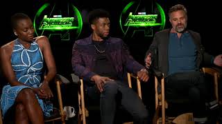 Avengers Infinite War - Itw Mark Ruffalo, Chadwick Boseman and Danai Gurira (CamX) (official video)
