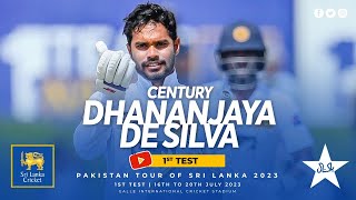 Dhananjaya de Silva scores 10th Test Century
