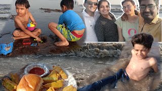 😀😀 Family \u0026 Friend @ Dandi Beach 🥳🥳 | Gujarati Vlog | Surat Family | Vlogger | #beach #dandi