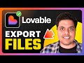 How To Export Source Code Files From Lovable.dev (Lovable AI Quick Guide)