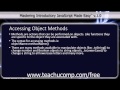 JavaScript Training Tutorial Accessing Object Methods