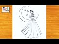 How to draw a Girl with Butterflies -Pencil sketch || Drawing video for beginner || Girl drawing