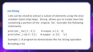 Lists in Python || Chapter-8 || Class-8 || Computer-8