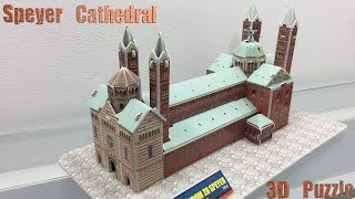 3D Paper Puzzle DIY, How to Assembly the Speyer Cathedral