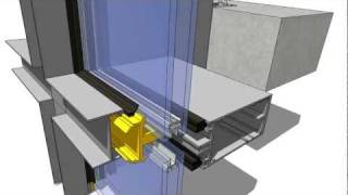 aarq 08. perfil muro cortina. upright frame