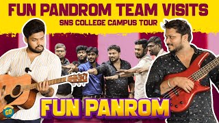 Fun Pandrom Team Visits SNS College | SNS College Campus Tour | Blacksheep Go