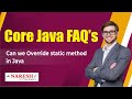 Can we override static method in Java? | Core Java Interview Questions | Naresh IT