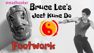 Bruce Lee’s Jeet Kune Do Footwork #boxing #martialarts #mma #brucelee  #madhooker
