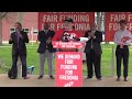 UUP Fredonia Chapter President Chris Taverna at Fair Funding for Fredonia rally, April 29, 2024