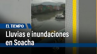 Fuertes lluvias provocan inundaciones en la estación Terrero de Soacha | El Tiempo