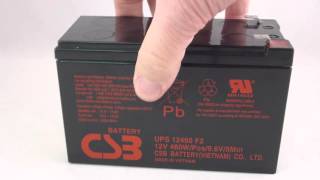 UPS12460 - CBS Battery - Terminal F2 - 12 Volt 8.5Ah | Battery Specialist Canada