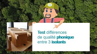 Comparaison des qualités phoniques de 3 isolants : fibre de bois, laine de roche, polystyrène