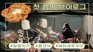 [캠크닉브이로그]캠크닉의 정석 🏕️🔥|소고기구이|밀푀유나베|새우구이|스모어