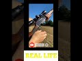 in game vs real life😱 ac80 gun in real life short