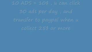 30$ per day for only 30 clicks per day ! fast free money