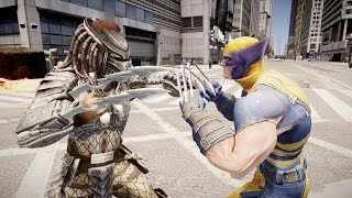 Predator vs Wolverine - GREAT BATTLE - Grand Theft Auto