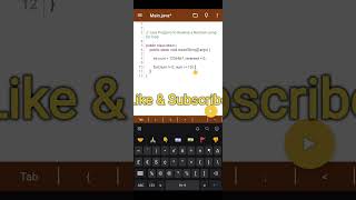 Java program to reverse a number using for loop | Java program example | Java tutorial