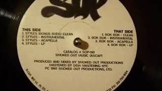 Smoked Out Productions - Styles/ Bok Bok (1995)