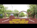 M S University Tirunelveli / Hall Ticket / Download / November 2024 / How to download Hall Ticket