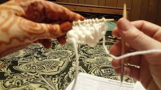 Decrease in Irish Moss Using Smooth Yarn